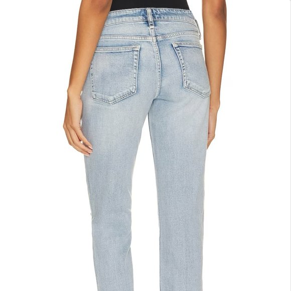 Rag & Bone Jeans - Dre Low-rise Slim Boyfriend Jean - Light Denim Wash - Picture 3 of 10